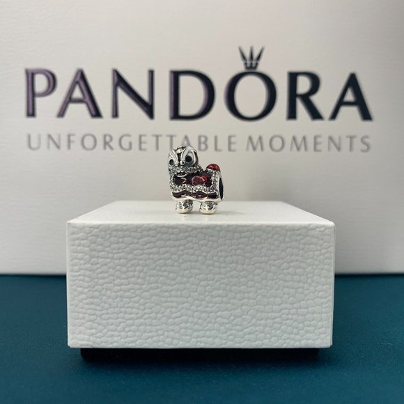 Gold Lion Charm Spacer Bead, 925 Silver Bracelet Charm  Pandora Lion Charm